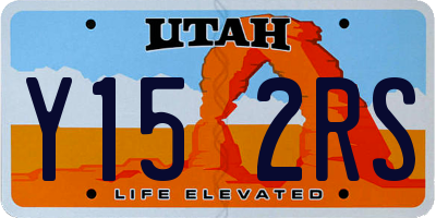 UT license plate Y152RS