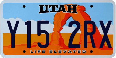 UT license plate Y152RX