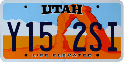 UT license plate Y152SI