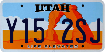 UT license plate Y152SJ