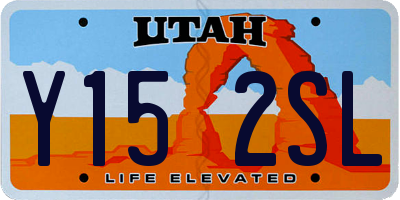 UT license plate Y152SL