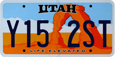 UT license plate Y152ST