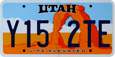 UT license plate Y152TE