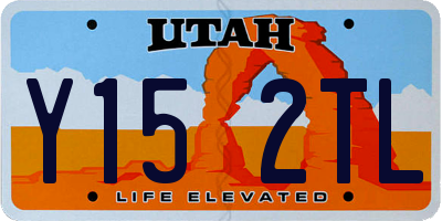 UT license plate Y152TL