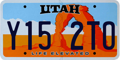 UT license plate Y152TO