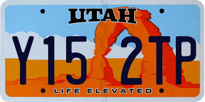 UT license plate Y152TP