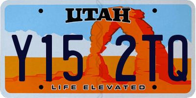 UT license plate Y152TQ