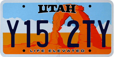 UT license plate Y152TY