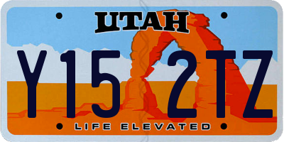 UT license plate Y152TZ