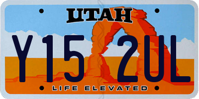 UT license plate Y152UL