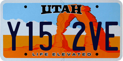 UT license plate Y152VE