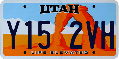 UT license plate Y152VH