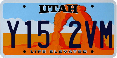 UT license plate Y152VM