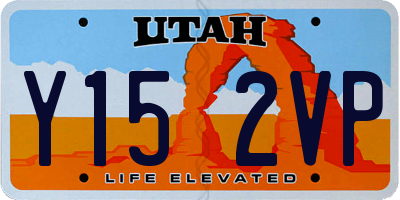 UT license plate Y152VP