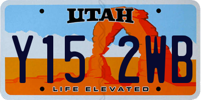 UT license plate Y152WB