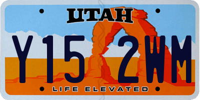 UT license plate Y152WM