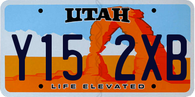 UT license plate Y152XB