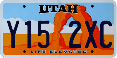 UT license plate Y152XC