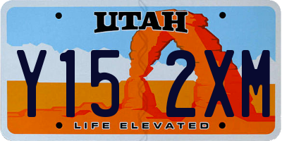 UT license plate Y152XM