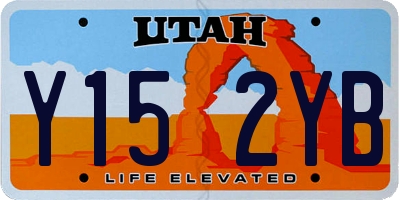 UT license plate Y152YB