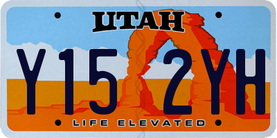 UT license plate Y152YH