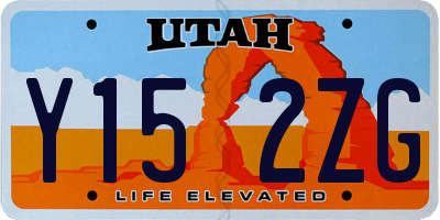 UT license plate Y152ZG