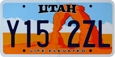 UT license plate Y152ZL