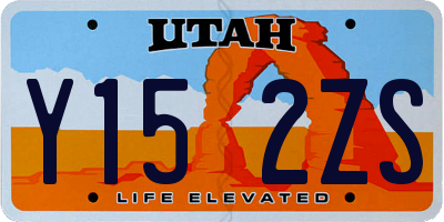UT license plate Y152ZS