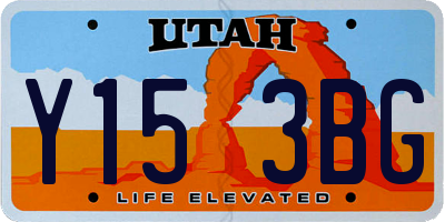 UT license plate Y153BG