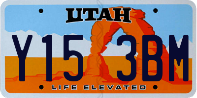 UT license plate Y153BM