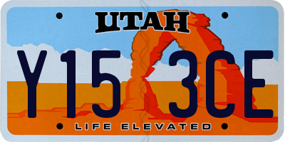 UT license plate Y153CE
