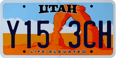 UT license plate Y153CH
