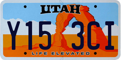 UT license plate Y153CI