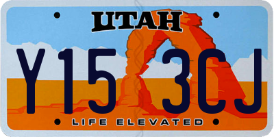 UT license plate Y153CJ