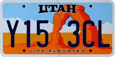 UT license plate Y153CL