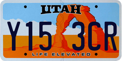 UT license plate Y153CR