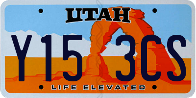 UT license plate Y153CS