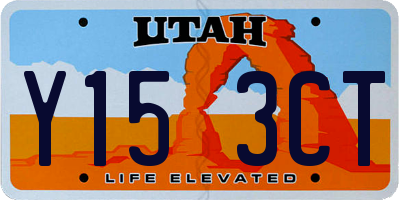 UT license plate Y153CT