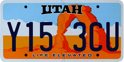 UT license plate Y153CU