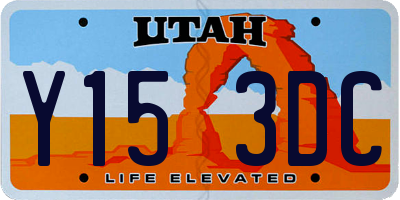 UT license plate Y153DC