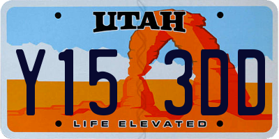 UT license plate Y153DD