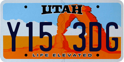 UT license plate Y153DG