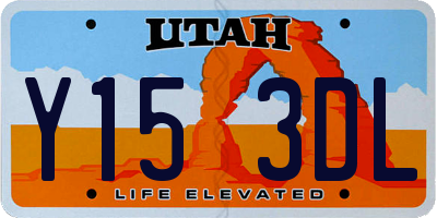 UT license plate Y153DL
