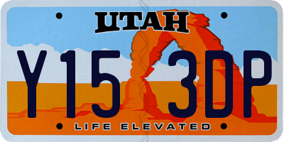 UT license plate Y153DP