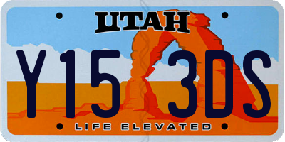 UT license plate Y153DS