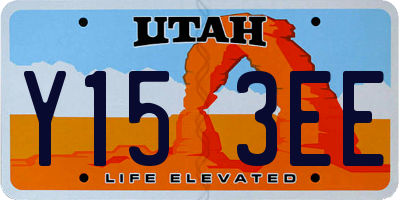 UT license plate Y153EE