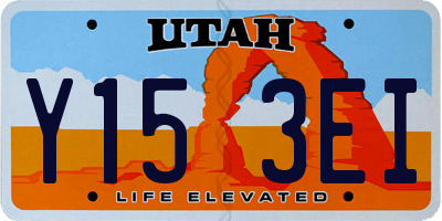 UT license plate Y153EI