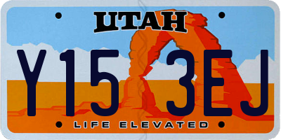 UT license plate Y153EJ