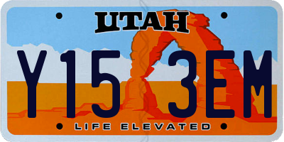 UT license plate Y153EM