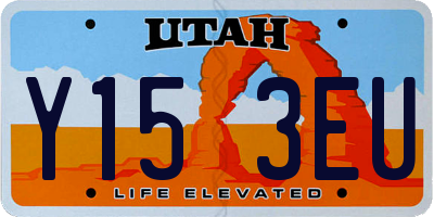 UT license plate Y153EU